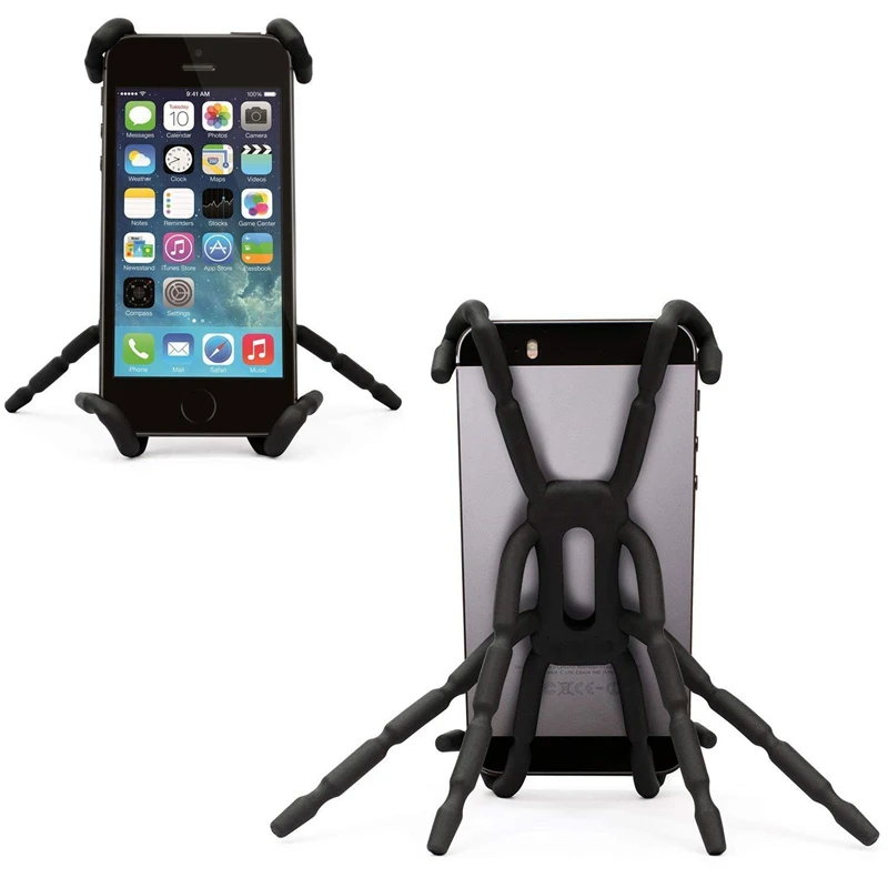 Spider Phone Holder Universal Adjustable Malas Dudukan Ponsel Desktop Ponsel Pemegang Bracket untuk Iphone Huawei untuk Samsung Xiaomi