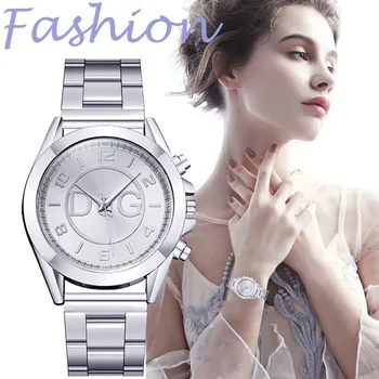 

Simple Women Steel strip Watches Alloy Bracelet Clasp Temperament Quartz watches Women low-key practical Wrist Watch reloj mujer