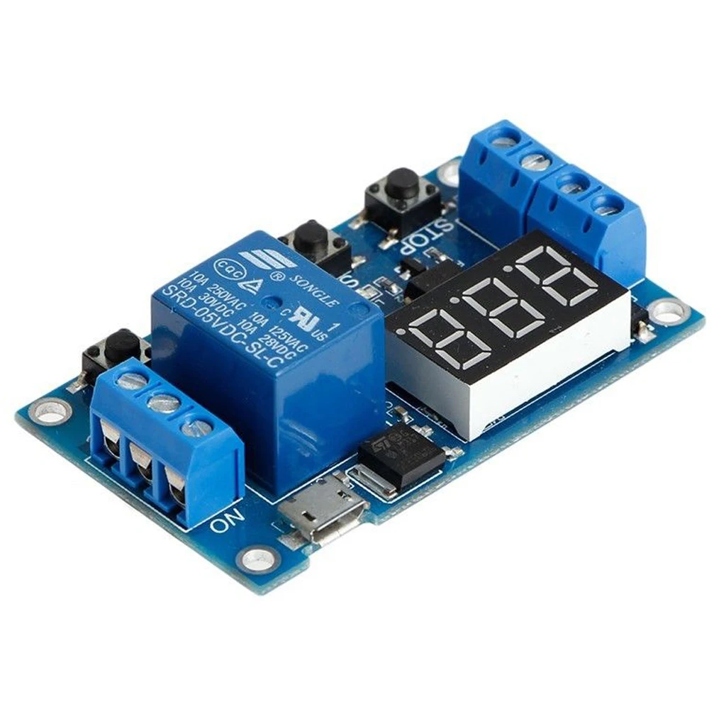 DC 12V Digital Delay Timer Relay Control Switch Module PLC Auto Multifunction Circuit