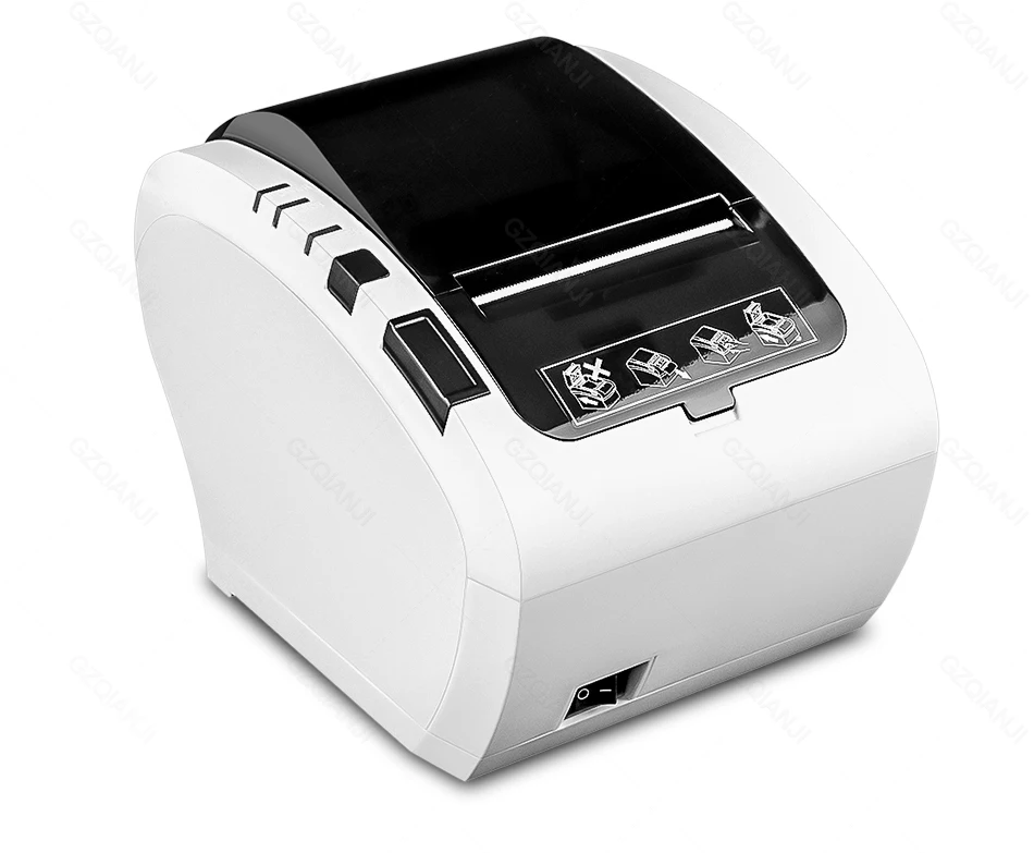 mini smartphone photo printer GZ8002 80mm Thermal Receipt Printer Automatic cutter Restaurant Kitchen POS Printer USB+Serial+Ethernet Wifi Bluetooth printer small portable printers for travel