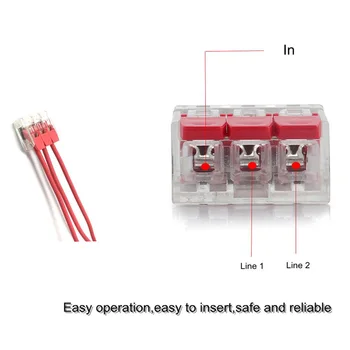 

12-24AWG Compact Connectors Copper nickel Accessories Set 60Pcs Conductor