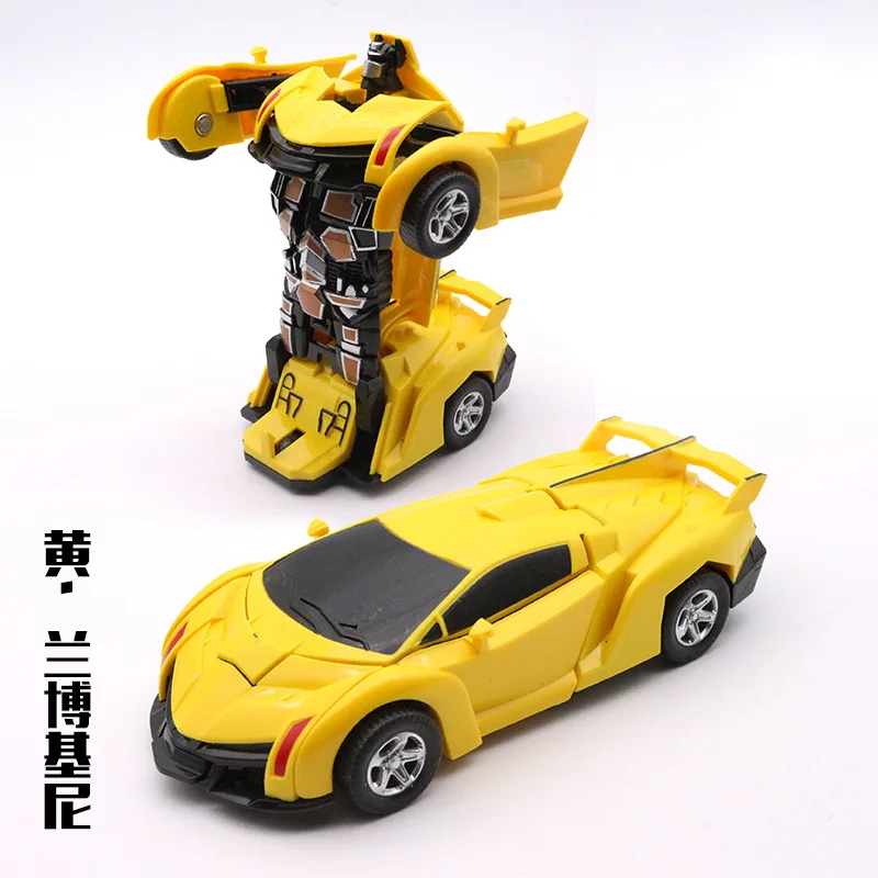 

Children Mini Transformation Toy BOY'S Turning Robot Wasps Car People Bugatti Car Model