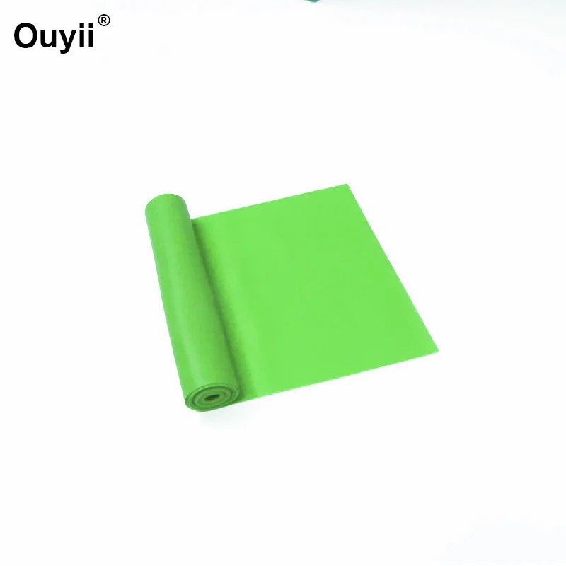 green 2m Пояса для йоги, тренажерного зала, оборудование для упражнений, эластичная фитнес-лента, набедренные плечи, танцевальная тренировочная лента, 1,5/1,8/2 м, спортивные резинки для пилатеса - Цвет: green 2m