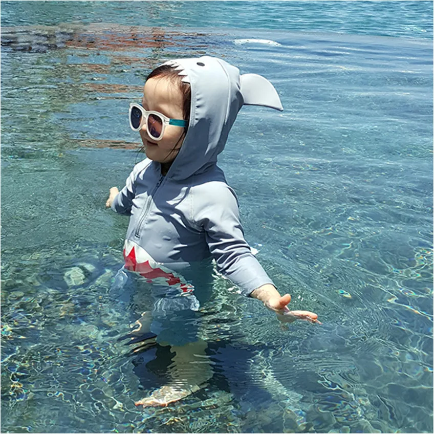 

Baby Bathing Suit Swimming Pool Clothing Uv Protection Suit Children Swimsuit Baby Boy Swimwear Animal Sharks Swimsuit Infant