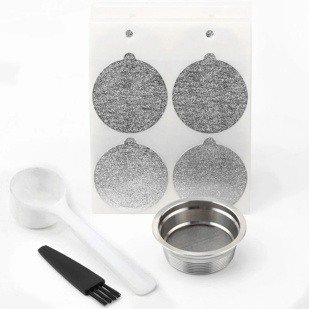Refillable Reusable Coffee Filter Capsule Spoon For LAVAZZA MIO Replace Suitable