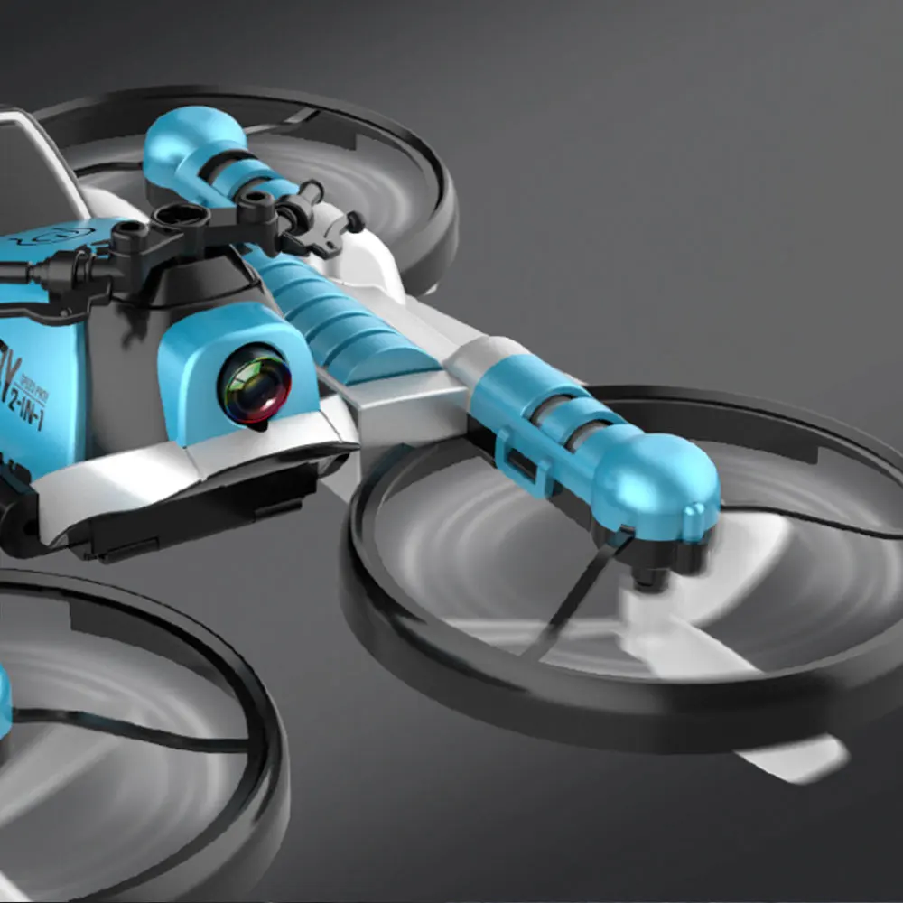 WiFi FPV RC Дрон 2 в 1 складной мотоцикл вертолет с камерой 0.3MP высота удержания RC Квадрокоптер игрушка для детей лучший подарок