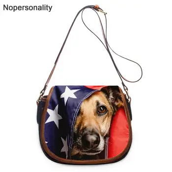 

Nopersonality Female Casual Messenger Bag 3D Dog Printing Saddle Shoulder Bags for Ladies Women Stylish Small Crossbody Bag