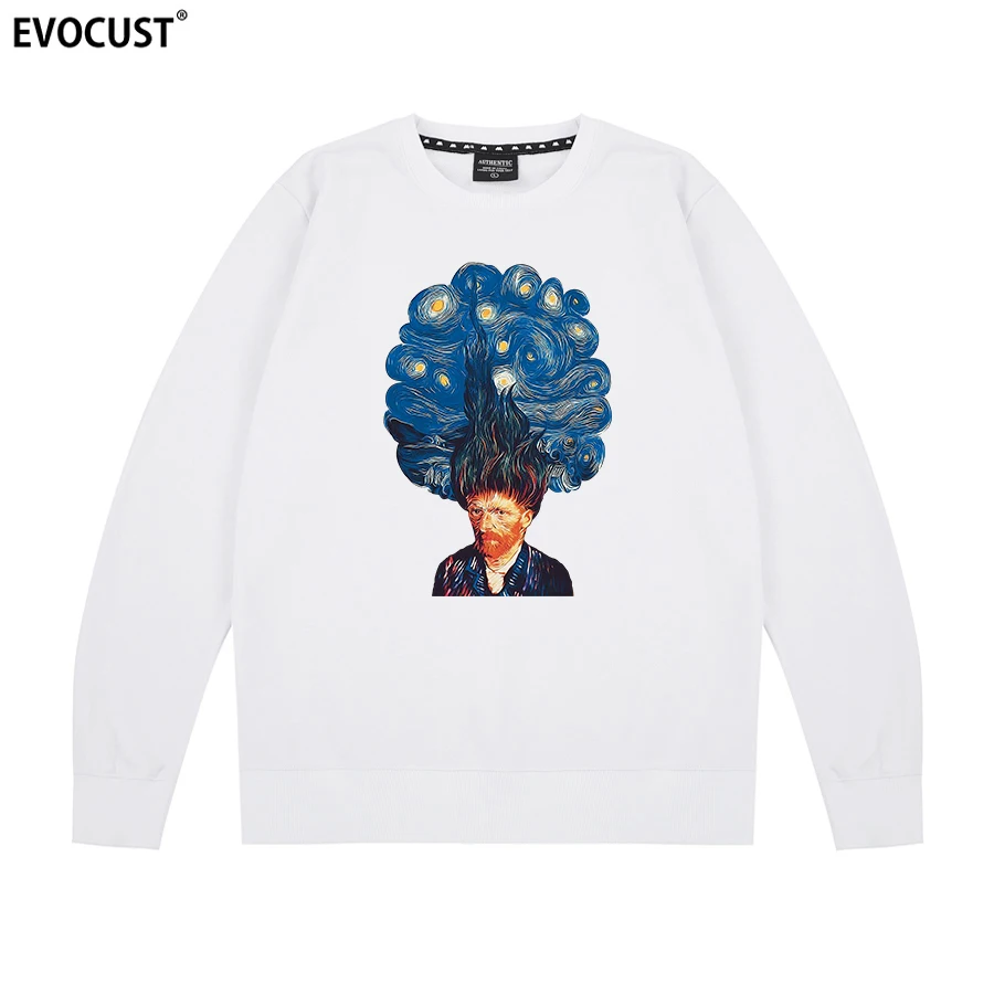 

Van Gogh Van Goghing Van Gone Meme Funny Vintage Sweatshirts Hoodies men women unisex Combed Cotton