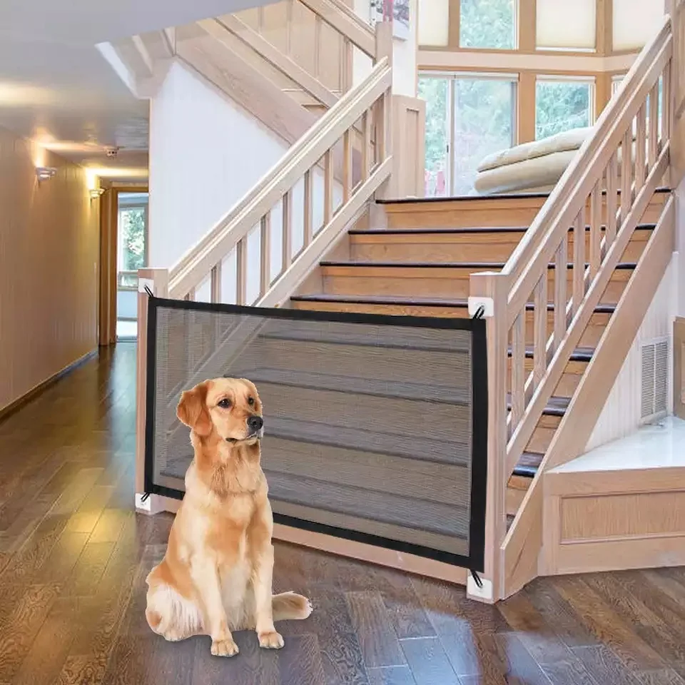 

2020 Magic Pet Dog Gate Pet Fence Portable Folding Safe Guard Indoor and Outdoor Protection Safety Magic Gate For Dogs Cat Pet