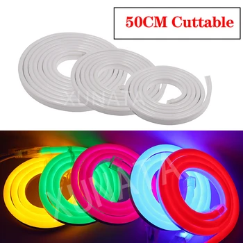 

LED Strip Light SMD 2835 Flexible Waterproof Neon Ribbon Tape DC12V LED Lamp Neon Strip Home Business Outdoor Decoation Light