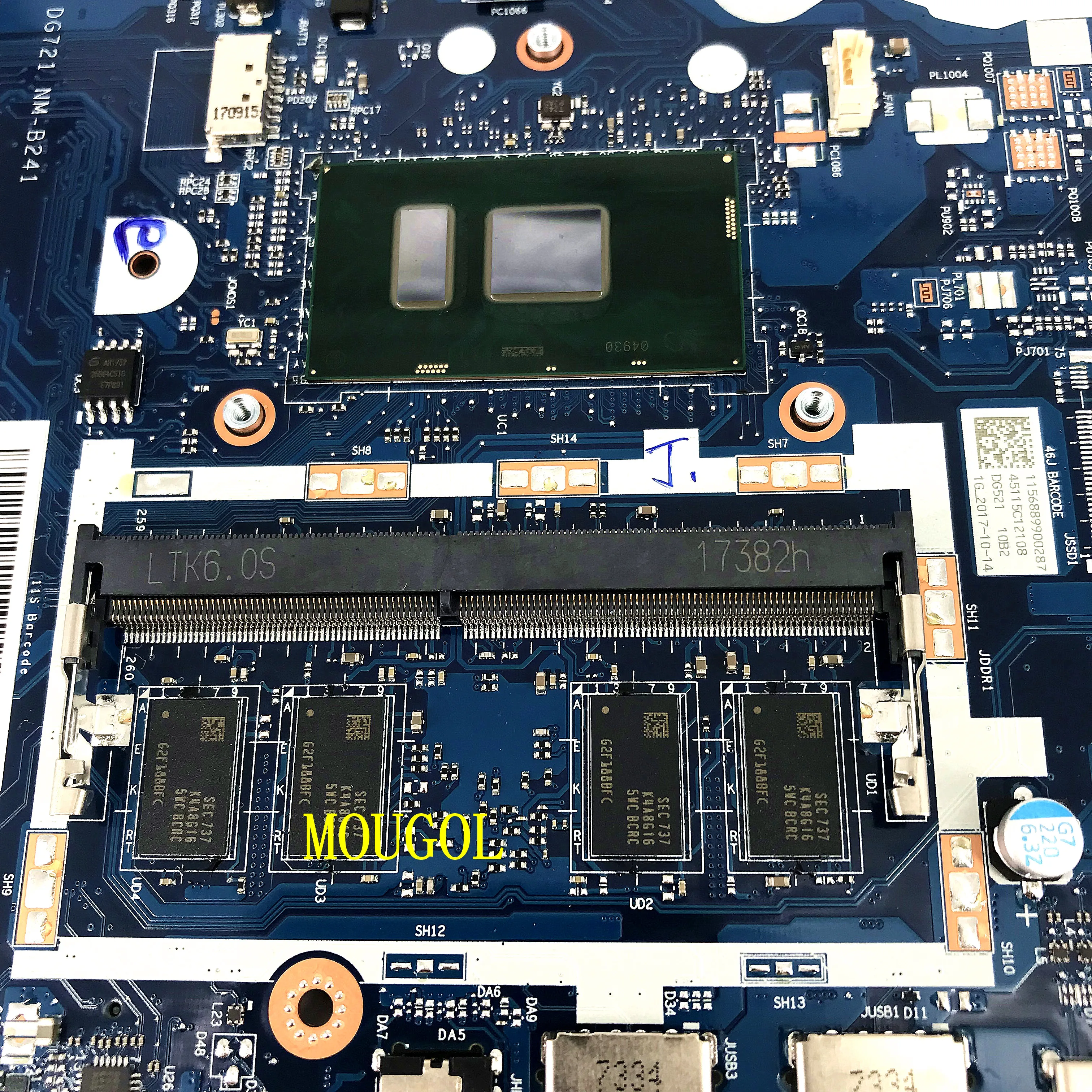5B20N86271 для lenovo V320 320-15IKB 320-15isk V320 Материнская плата ноутбука I7-7500U 4g ноутбук DG421 DG521 DG721 NM-B241 материнская плата