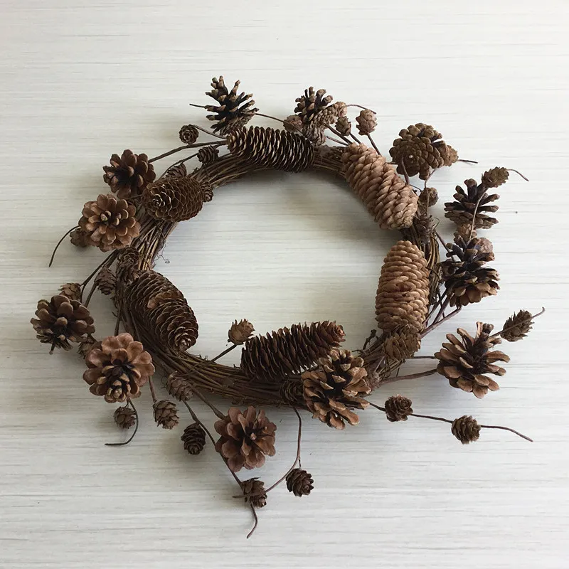 Рождественский венок Pinecone венок на дверь Перемычка кулон Гостиная Спальня украшение портативные украшения для домашнего праздника
