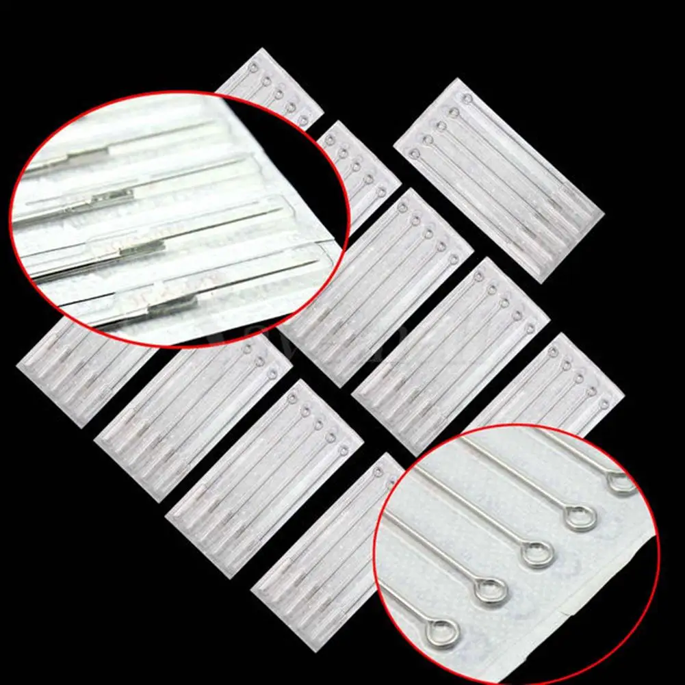 50Pcs 3RL/5RL/7RL Sterilized Stainless Steel Tattoo Machine Disposable Needles | Красота и здоровье