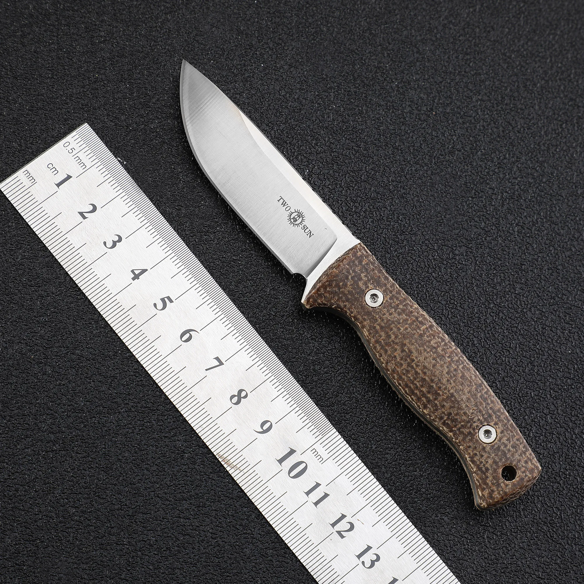 Ts247 M390 Coltello A Lama Fissa In Acciaio Con Coltello Con Manico In Lino Con Guaina K Per Uomo Bushcraft Coltelli Da Caccia Edc Da Campeggio All'Ap