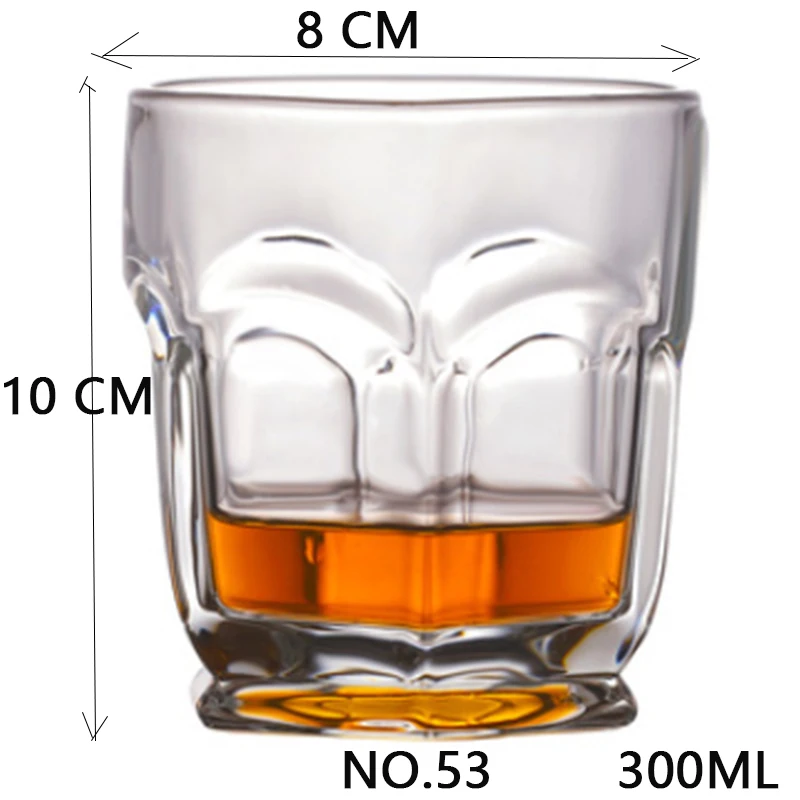 NO.53 300ML Shot Whiskey Crystal Glass Party Wedding Wine Liquor Glass Coffee Tea Cup for Beer Spirits Funny Glasses European Creative Gifts - Цвет: NO.53 300ML