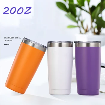

20oz Portable Stainless Steel Wine Tumbler with Seal Lids Double Wall Vacuum Insulated coffee Mug Travel Beer Mug Car Coffee Cup