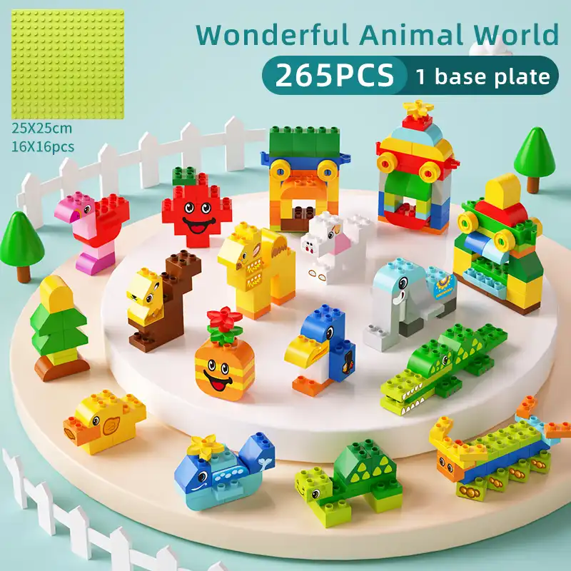 creative animal building blocks