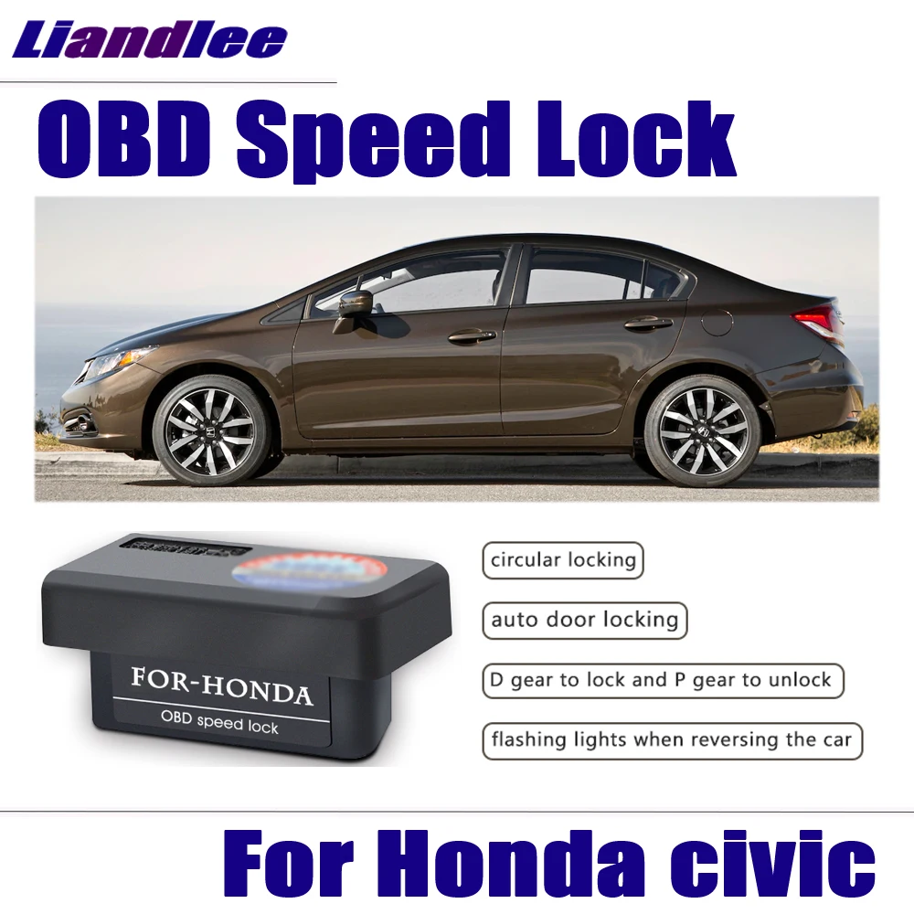 Liandlee Авто OBD замок скорости для Honda civic 2012 2013 подключи и играй Профессиональный Автомобильный Дверной замок устройство