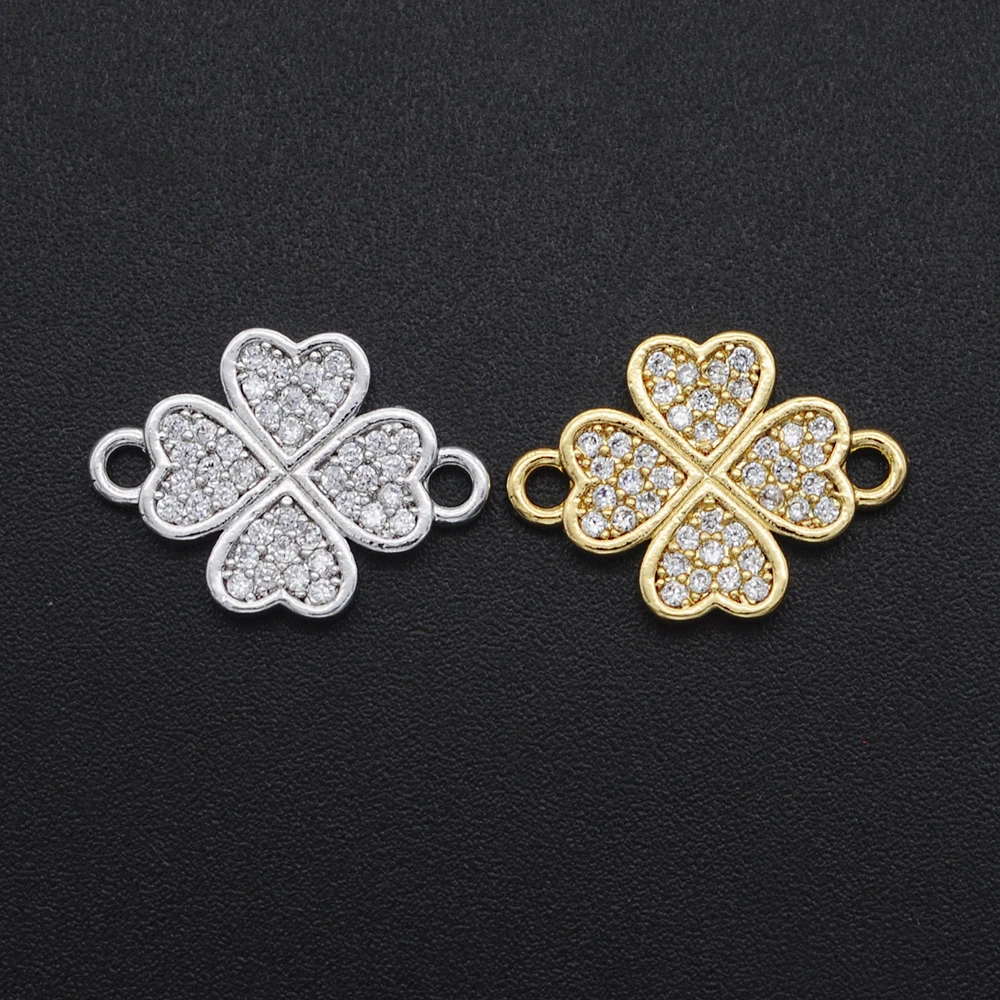 316 CZ DIY Jewelry Flower Connectors Charm Wholesale Bracelet Making Connector Factory Sale|Charms| - AliExpress