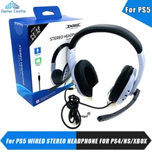 Wired Headset Gamer PC For Xbox one PC PS3 PS4 PS5 NS Headsets 3.5mm Surround Sound Gaming Overear Laptop Tablet Gamer Earphones