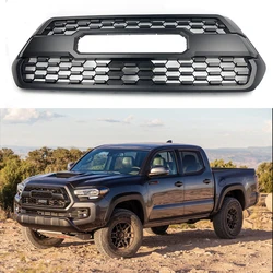 Calandre de course en maille noire avec lumières LED, ABS de haute qualité, adaptée à la Toyota Tacoma 2016 2017 2018 