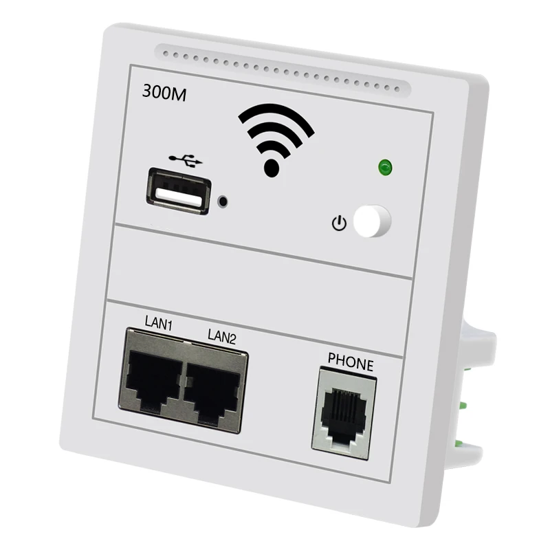 300 Мбит/с 86 мм панель в стене беспроводной AP маршрутизатор 220 В Wi-Fi точка доступа