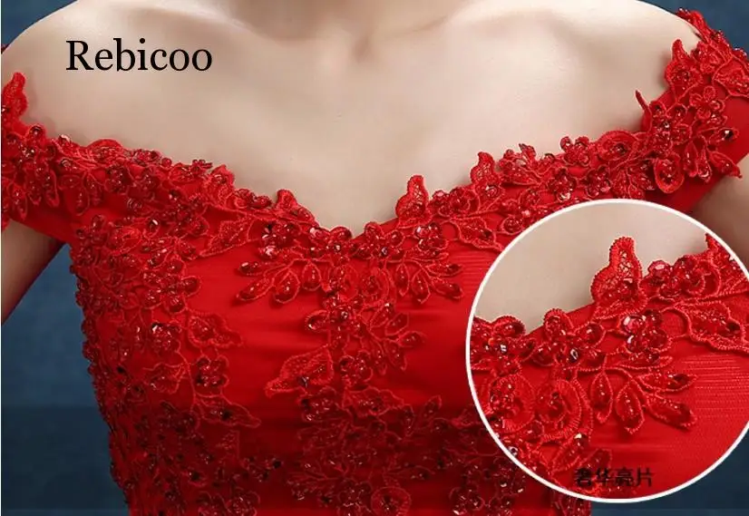 Красные вечерние платья A-line robe de soiree Короткие Платья vestidos de festa