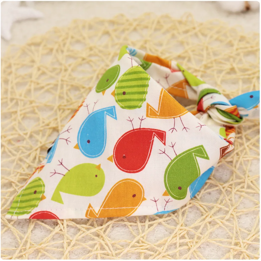 Регулируемая бандана для собак шейный платок с рисунком лисы совы детской собаки