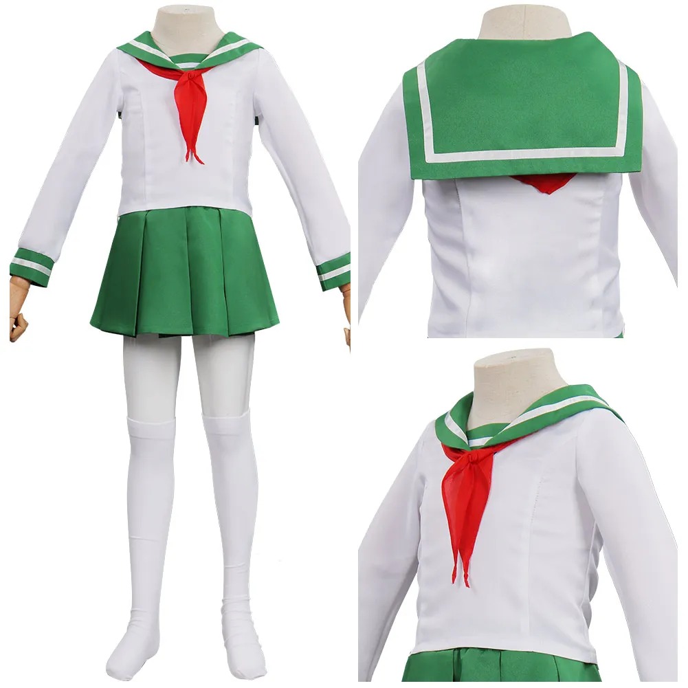 

Kids Anime Inuyasha Cosplay Higurashi Kagome Cosplay Costume Outfits Halloween Carnival Suit