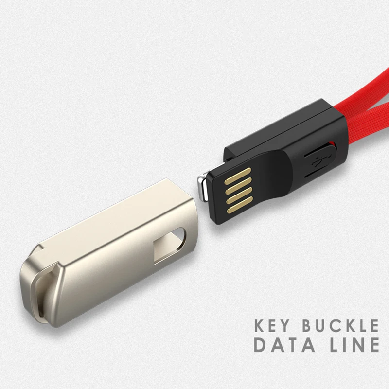 Брелок USB кабель 2.1A type C Micro USB кабель для быстрой зарядки для samsung Xiaomi портативное зарядное устройство Micro USB брелок короткий кабель