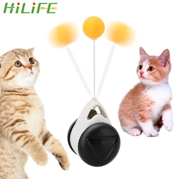 

HILIFE Smart Cat Toy Indoor Exercise with Wheels Pet Supplies Interactive Rotating Cat Balls Funny Not Boring Teaser Toys