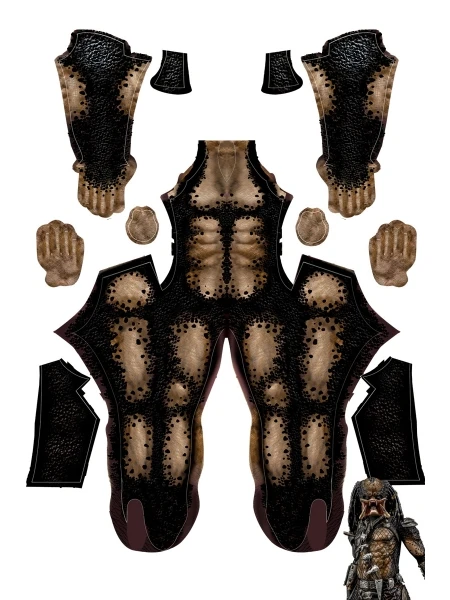 Traje de Base de LICRA Predator, disfraz de superhéroe teñido 3D, sin sin armadura, para Cosplay, Zentai, para Halloween|Disfraces de películas y TV| - AliExpress