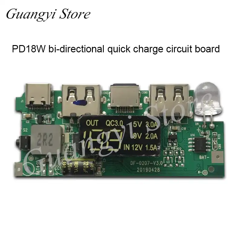 Qualcomm Qc2 0 3 0 Flash Charging Mobile Power Supply Diy Motherboard 5v 9v 12v Charging Treasure Universal Booster Board Pd Air Conditioner Parts Aliexpress