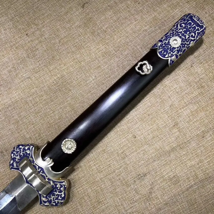 Handmade Long Sword KungFU Sword Saber hammer Fold Steel Blade temper Sword
