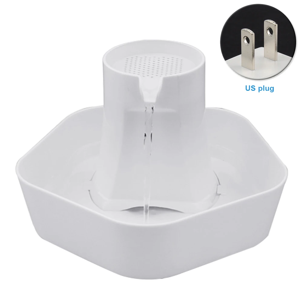 

Bowl Dog Drinking Pet Water Dispenser Small Animals Cat Fountain Noise Cancelling Home Plastic Electric Birds Automatic Feeder