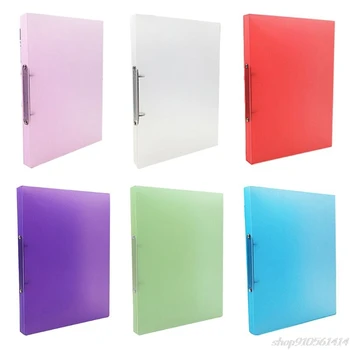 

A4 Clip File Folder Transparent Candy Color Loose Leaf Binder Storage Organizer N12 20 Dropshipping