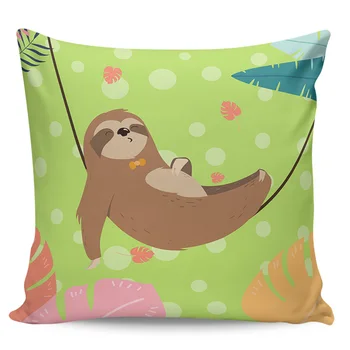 

Pillow Cases Sloth Reposes Vine Square Rectangle Cushion Cover for Home Hotel Decor Pillowcases without Pillow Core