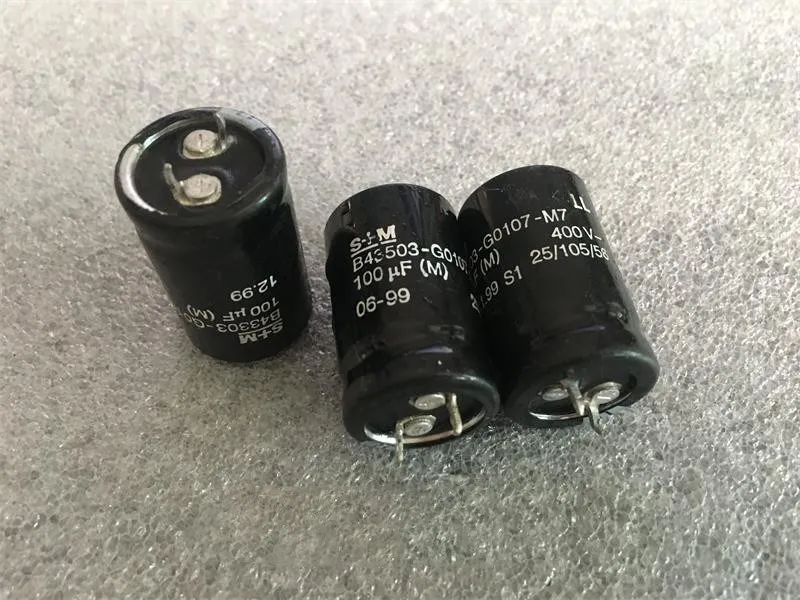 Импортный конденсатор электроники S+ M B43503 серии 100 мкФ 400V билиарная машина высоковольтный фильтр электролитический конденсатор
