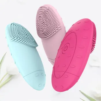 

Electric Silicone Cleansing Instrument Control Oil Remove Blackheads Blemishes Facial Cleansing Brush