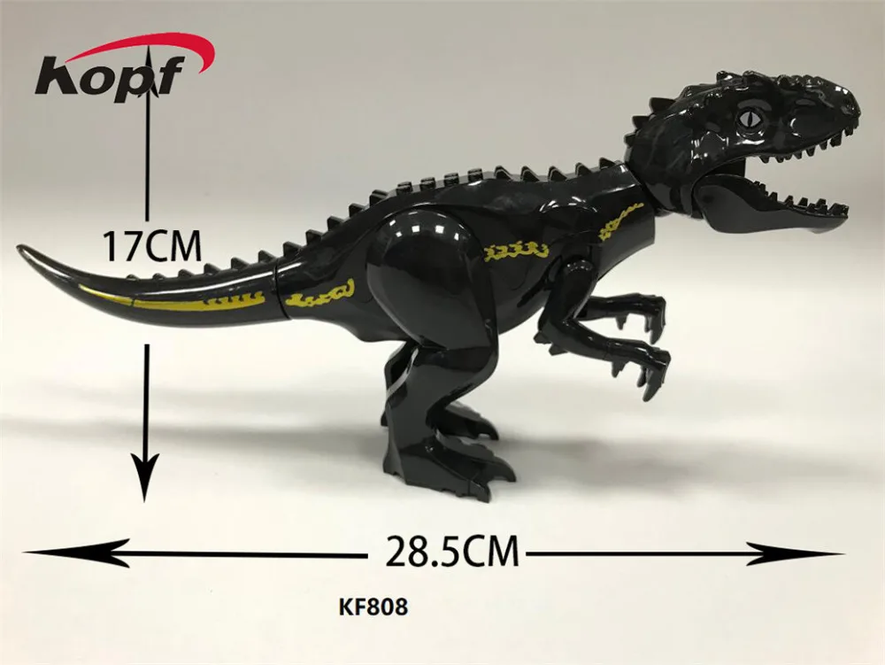 

Single Sale Building Blocks Model Rex Dinosaur Jurassic World DIY Tyrannosaurus Dolls Action Children Bricks Toys Gift KF808
