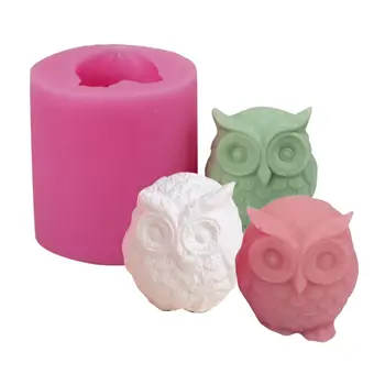 

Soap Mold DIY Owl Shaped Silicone Mold 3D Craft Soap Mould Fondant Cake Decorating Baking Tools Soap Molds For Soap Making