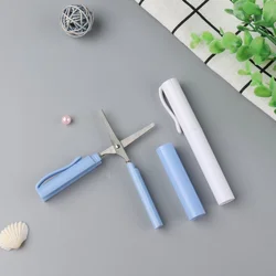 Ciseaux de Papeterie portables en forme de stylo, mini ciseaux en forme de stylo, kawaii, pour le compte à main, pour le papier, les devoirs d'art, la Papeterie 