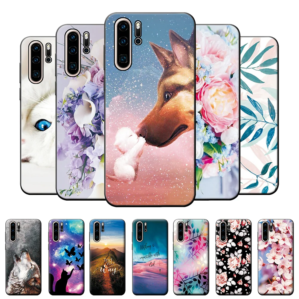 Чехлы для Huawei P30 с цветочным крутым модным рисунком 6 1 дюйма Pro Чехол Бампер Мягкий