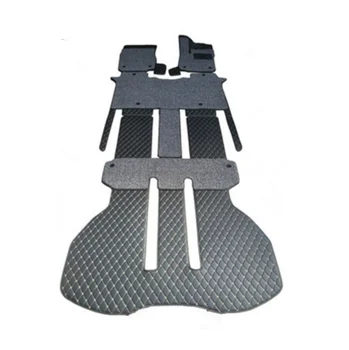 

Custom full set car floor mats for Right hand drive Toyota Vellfire 7 8 seats 2020-2002 durable waterproof double layer carpets