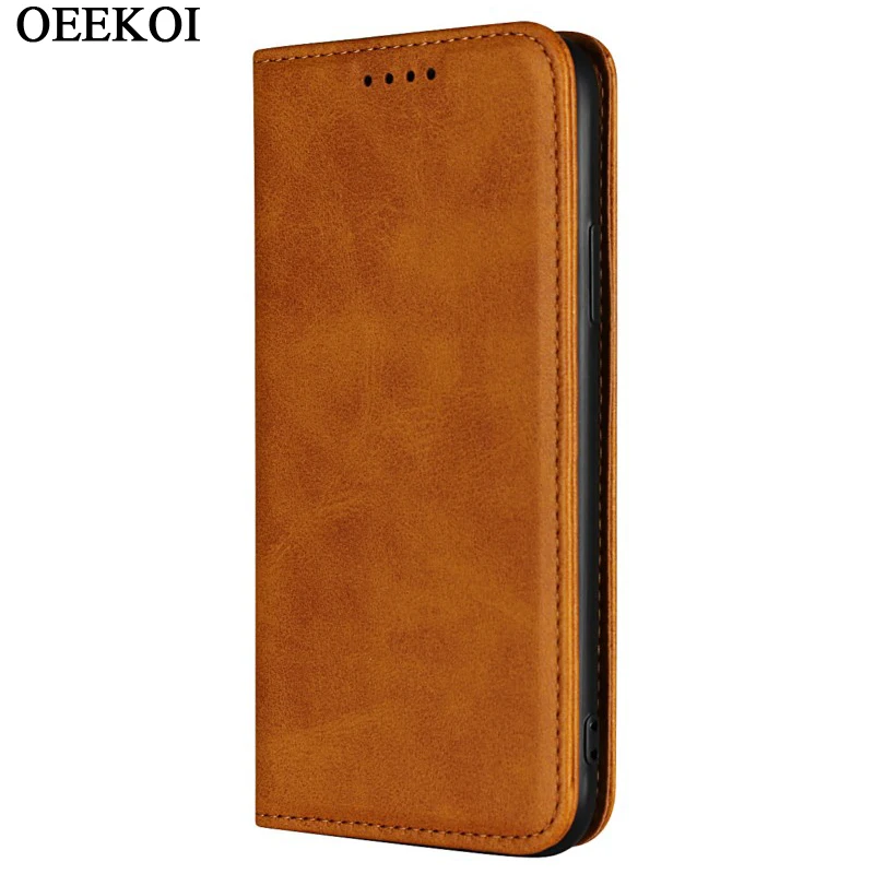 OEEKOI телячья полоса Магнитная защелка Бумажник кожаный чехол для iPhone 11 Pro Max/11 Pro/11/XS Max/XR/X/7 Plus/7/6s Plus/6s/6 Plus/6