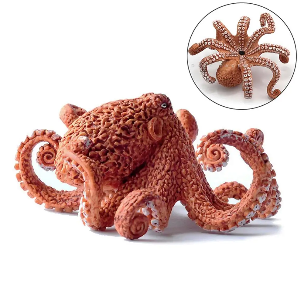 3.7inch North America Octopus Ocean Sea Life Figurine Toy Figures 14768 Home Decoration miniature duck figurines anime figure toy miniature ornament miniature figurines
