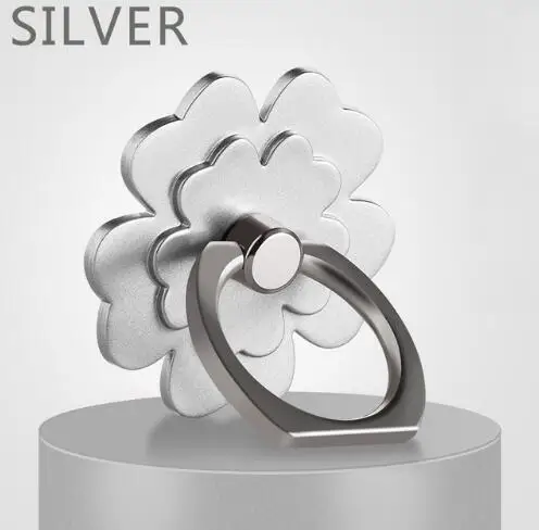 MeiguiSilver Универсальный 360 кольцо-держатель для пальца мобильный телефон подставка держатель Поддержка для IPhone Xiaomi huawei samsung LG htc Кролик кошка сердце - Цвет: MeiguiSilver