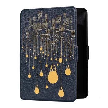 

EBook Smart Case for Amazon Kindle Paperwhite 1 2 3 PU Leather Print Flip Cover Fit All Kindle Paperwhite Generations Prior to 2