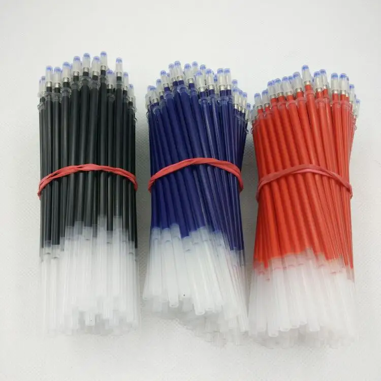 20 PCS Neutral Gel Pen Refills Cartridge Black 0.5mm Full Needle Tube Student Office Supplies Red And Blue For Core | Канцтовары для
