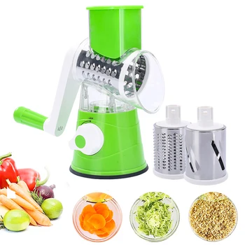 

Kitchen Meat Grinder Manual Vegetable Slicer Vegetable Cutter Blender Multifunctional Food Processing Round Mandolin